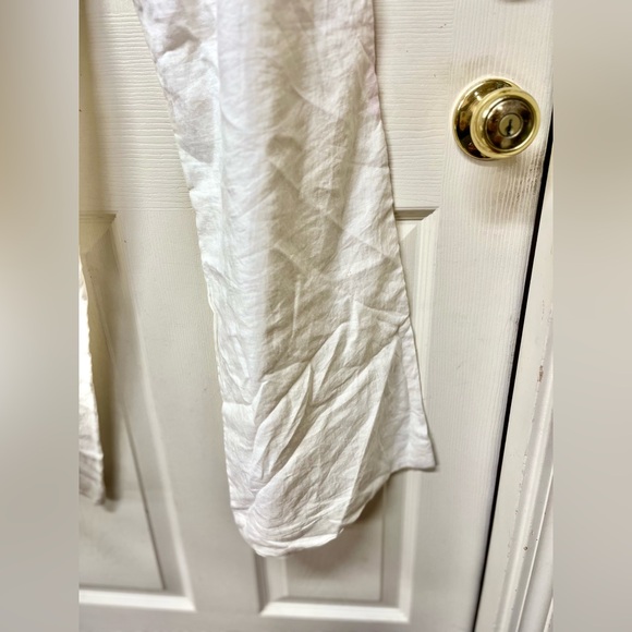 Guess brand linen white pants size XL Front and back pockets - Picture 6 of 8